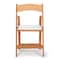 Atlas Commercial Products Wood Folding Chair, Natural with White Pad WFC5NTWC - alternate 6
